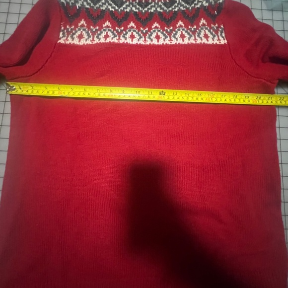 Coldwater Creek Ugly Christmas Sweater Women NWT XL Red and White Cozy Bead - Picture 7 of 10